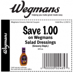 wegmans $1/1 salad dressings
