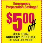 Tops $5 off $50 coupon