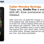 Kindle Fire Cyber Monday Deals