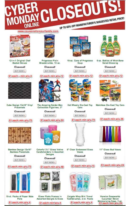 Online Cyber Monday Deals 1 Wishbone Dressing & 1 for