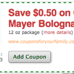 $.50:1 Oscar Mayer Bologna Tops Online Monopoly Game coupons