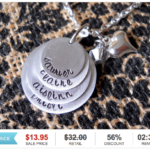 Mothers Hand Stamped Necklace
