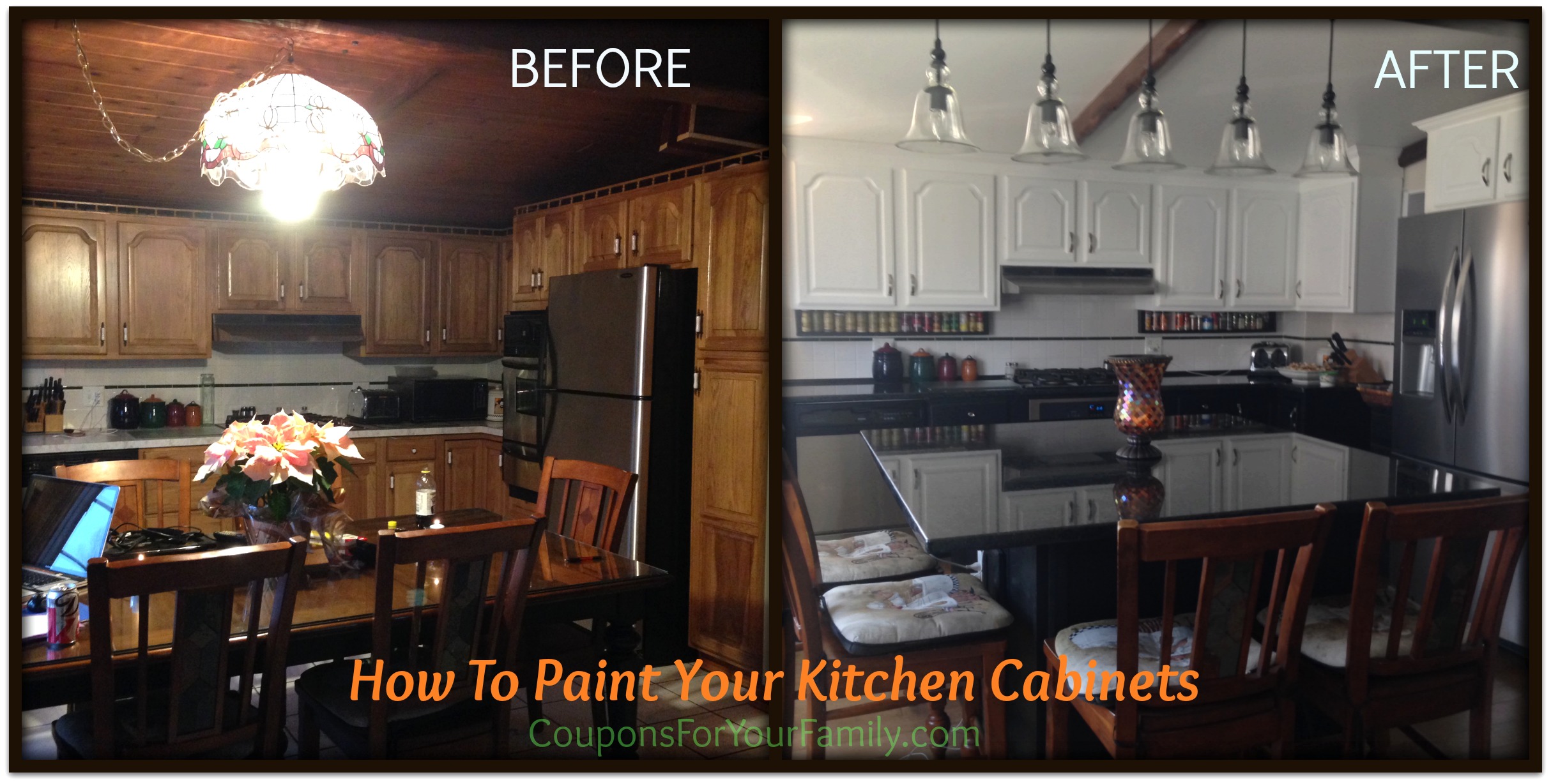 Do It Yourself and Save Project: How to Paint Oak Kitchen 
