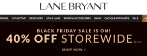 Lane Bryant cyber MOnday