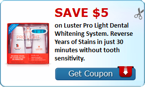 Luster printable coupon