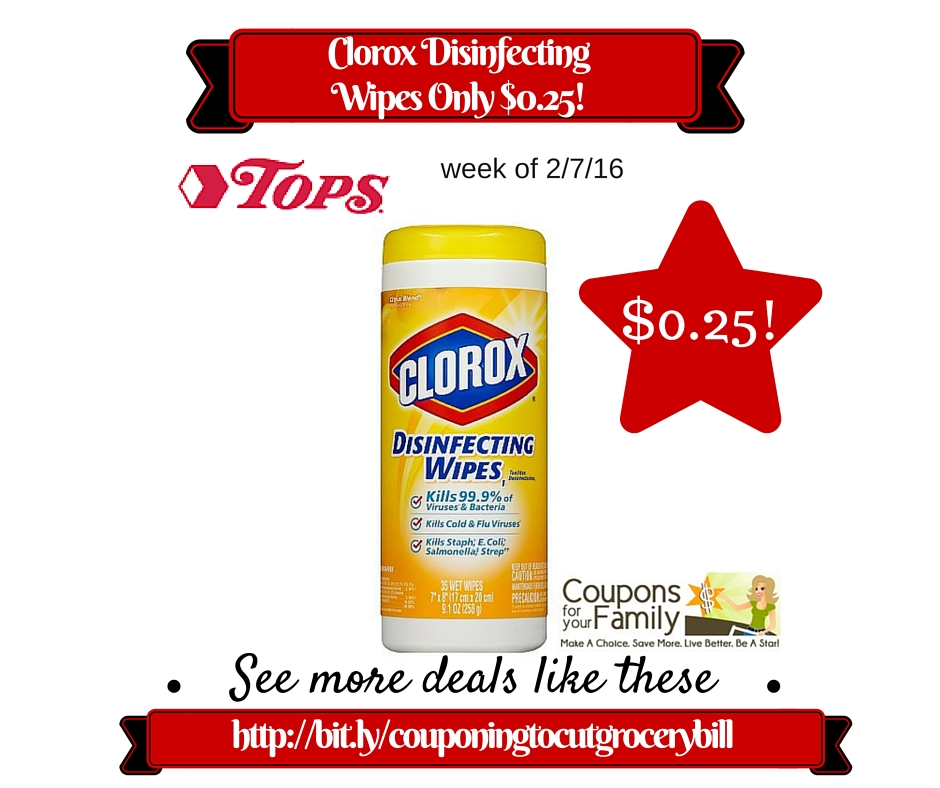 Clorox disinfecting wipes coupons