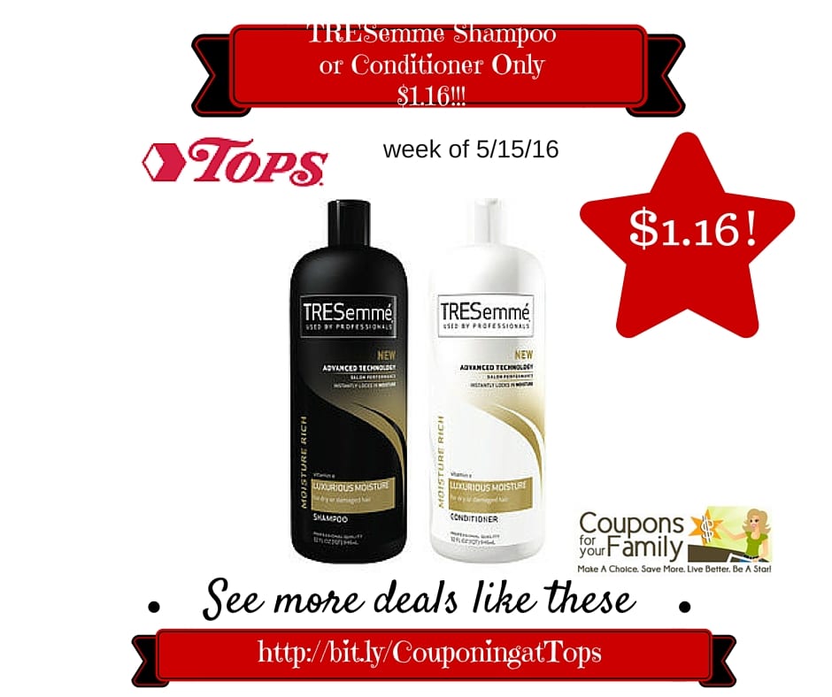 Tresemme shampoo coupons