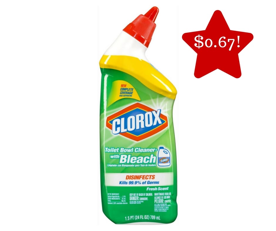 Clorox Toilet Bowl Cleaner Only 0.67