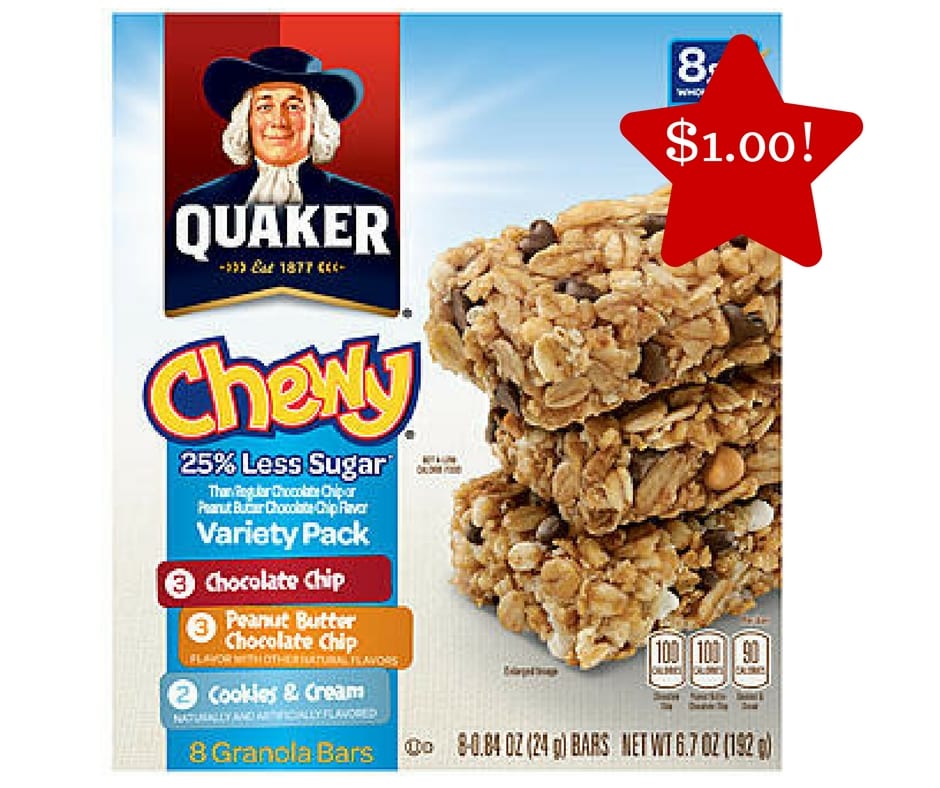 Quaker granola bar coupons