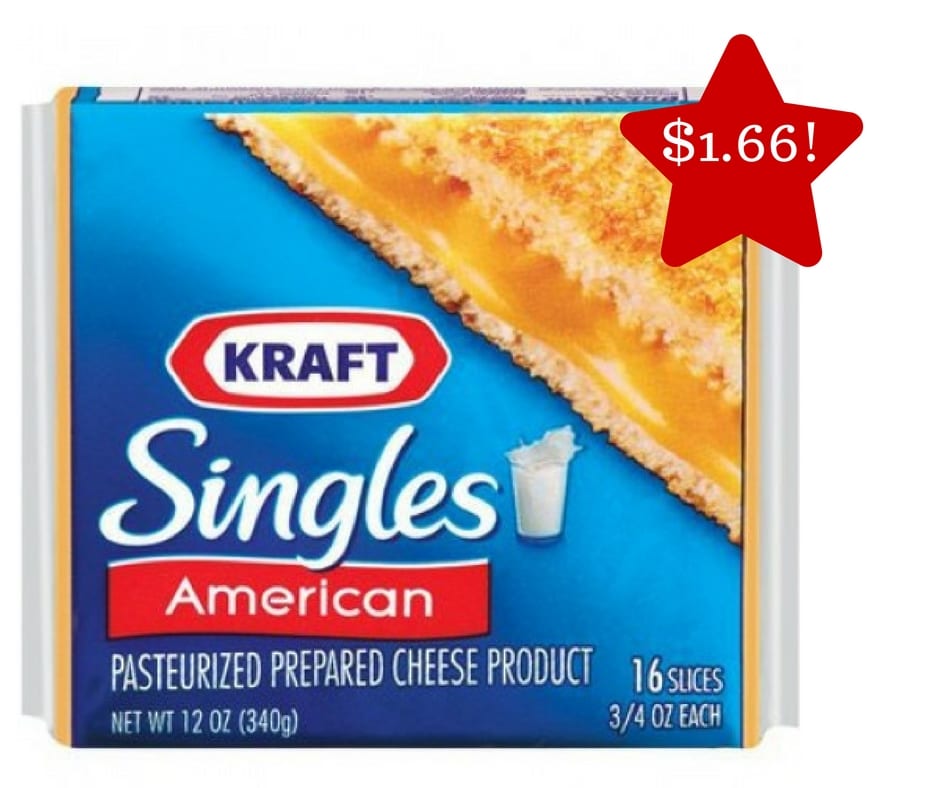 Kraft Individually Wrapped Cheese Singles Only 1.66