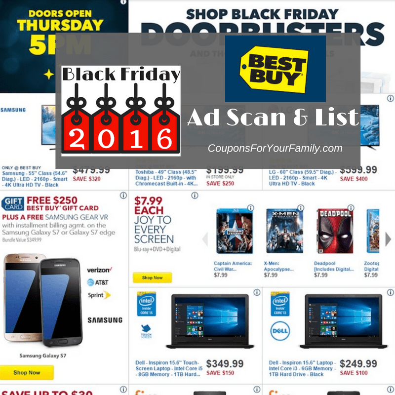 Best Buy Black Friday Deals and Ad Scan 2016