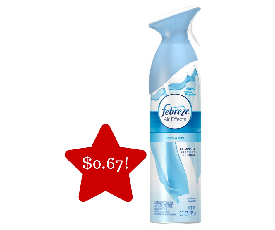 Tops: Febreze Air Effects Air Freshener Only $0.67