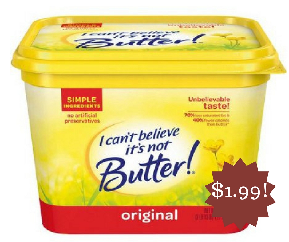 Wegmans: I Can’t Believe It’s Not Butter! Vegetable Oil Spread Only $1.99
