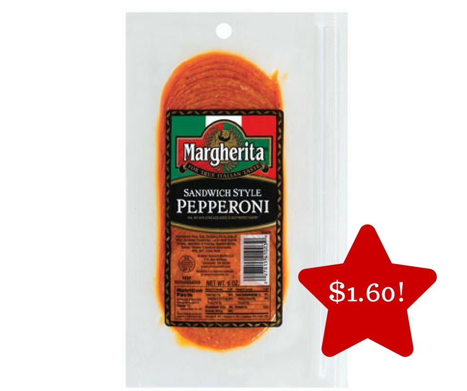Tops Margherita Sliced Pepperoni Only 1.60