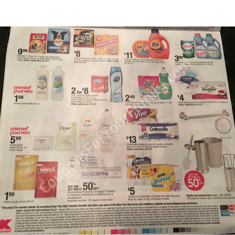 Kmart Sales Ad Scan & Weekly Deal Preview 3/123/18 B1G1 50 off