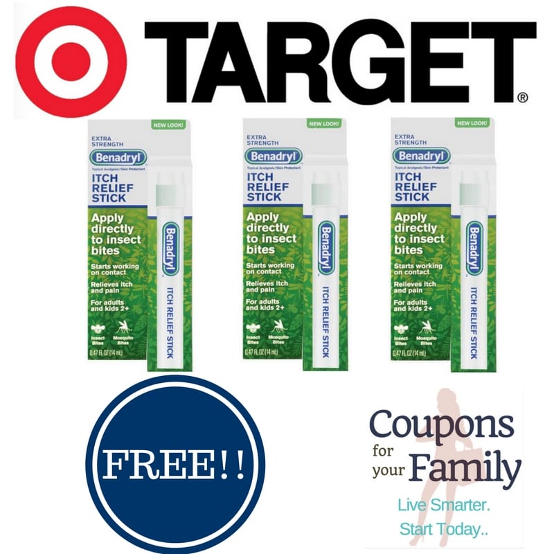 Target: FREE Benadryl Extra Strength Itch Relief Stick