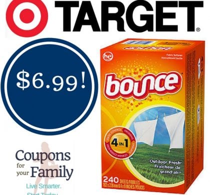Target: Bounce Dryer Sheets Only $6.99