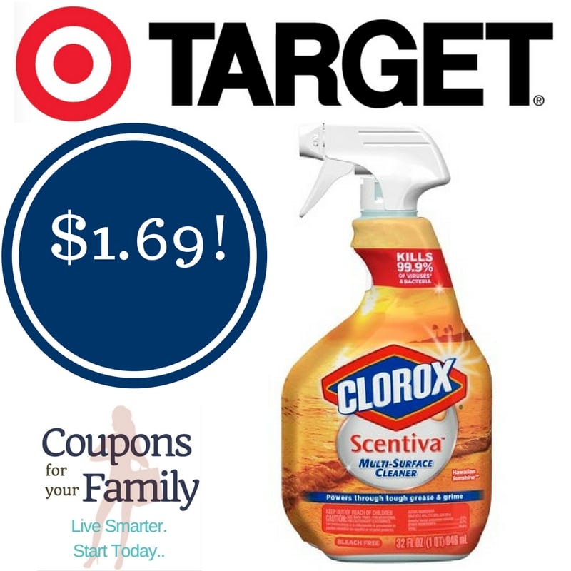 Target: Clorox Scentiva Multi-Surface Cleaner Only $1.69 (Last Day)