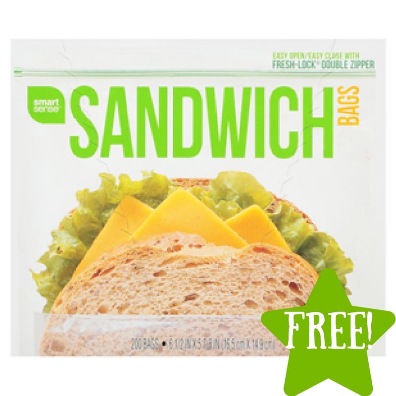 Kmart FREE Smart Sense Sandwich Bags (7/287/30) LOAD TODAY