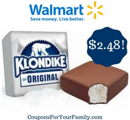 Walmart: Klondike Bars Only $2.48