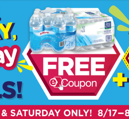 Tops E Coupons: This weeks Three Day Free-Day deals->FREE 12 pk Water plus $.99 Berries, $.99 Cream Cheese, and $1.99 Ice Cream