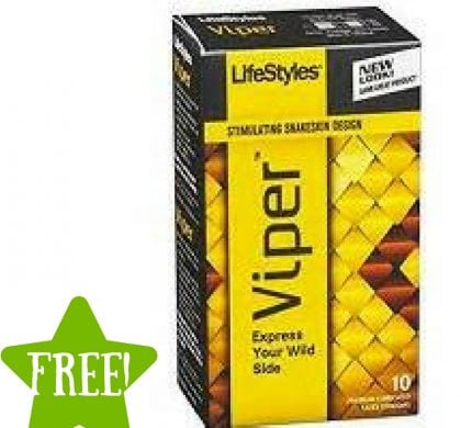 FREE LifeStyles Snakeskin Condom Sample