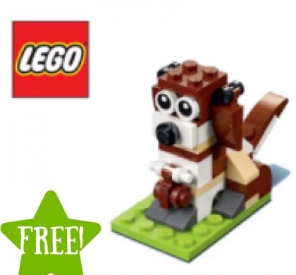 FREE LEGO Dog Mini Model Build