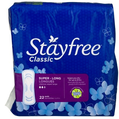Walmart: Stayfree Pads Only $1.86!