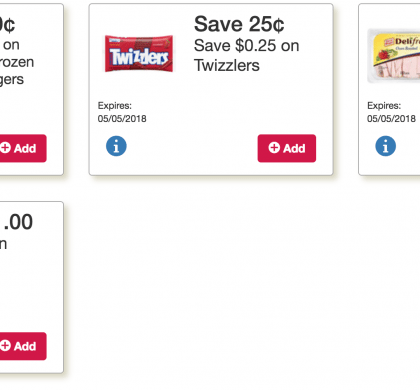 This weeks Online Tops Monopoly Coupons: Jennie-O Turkey Burgers, Twizzlers, Oscar Mayer Cold Cuts, Pringles