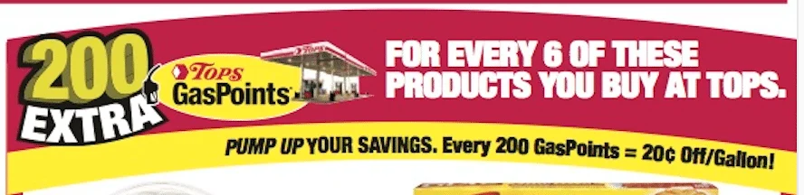 Earn Free Gas at Tops MArkets