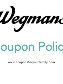 wegmans coupon policy