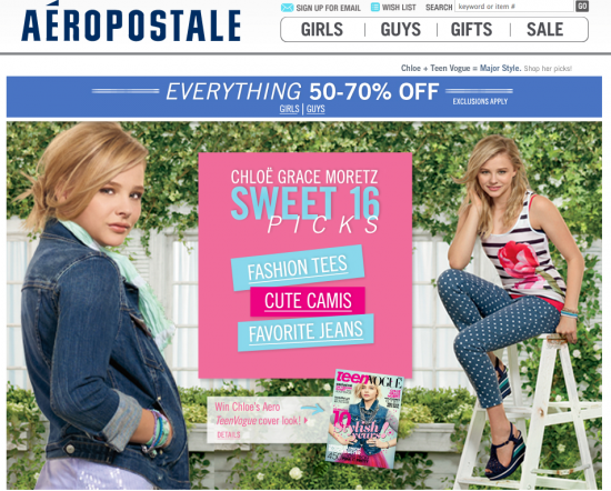 Aeropostale Coupons and Discounts