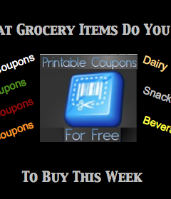 Coupons For Your Weekly Grocery List
