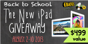 Back to School Deals and iPad Giveaway: Enter to Win now **ends 8/10**