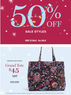 Vera Bradley Cyber Monday Week deals