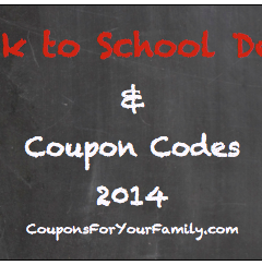 Back to School Deals and Coupon Codes