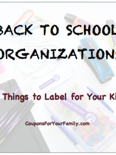 Back to School Organization