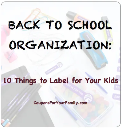 Back to School Organization