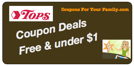 Tops Coupon Deals Free and Under $1