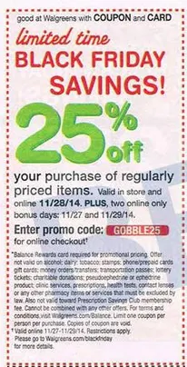 Walgreens Black Friday Deals