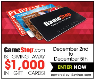 Gamestop Giveaway