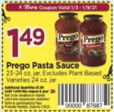 Tops Prego Coupon Deal