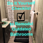 Checklist for Do It Yourself Bathroom Makeover