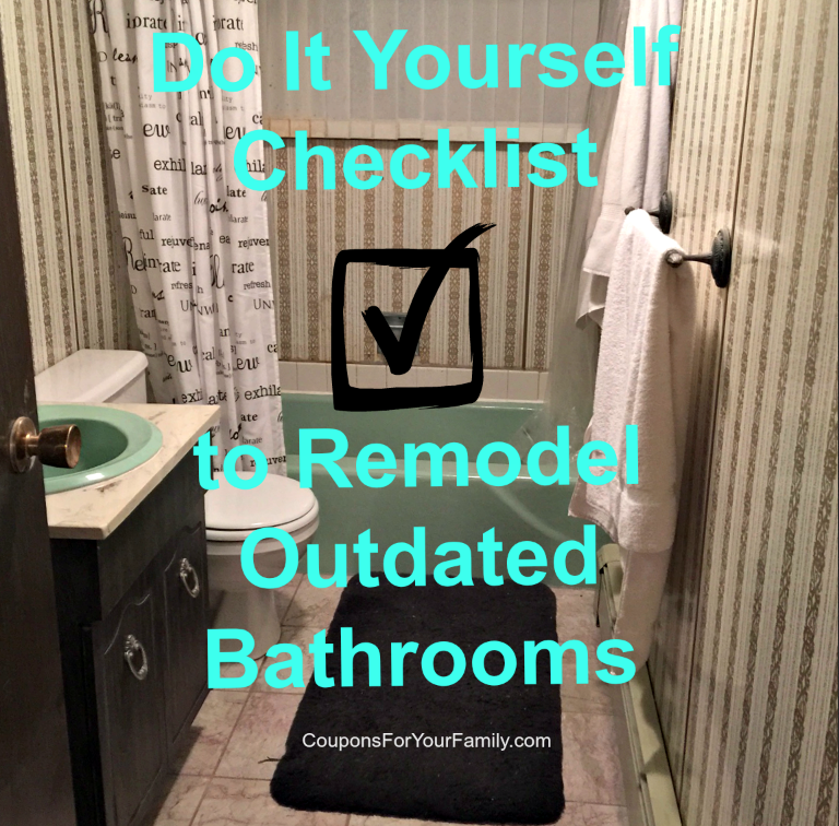 Checklist for Do It Yourself Bathroom Makeover