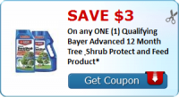 SAVE $3.00 On any ONE (1) Qualifying Bayer Advanced 12 Month Tree ...