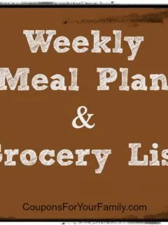 Meal Plan and Grocery List