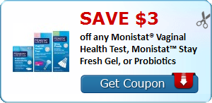 Save $3.00 off any Monistat® Vaginal Health Test, Monistat™ Stay Fresh ...