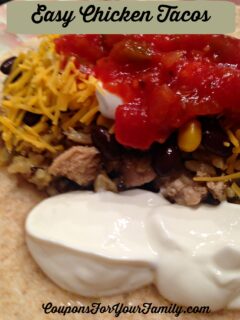 Easy Shredded Chicken Taco