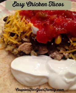 Easy Shredded Chicken Taco