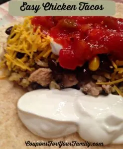 Easy Shredded Chicken Taco